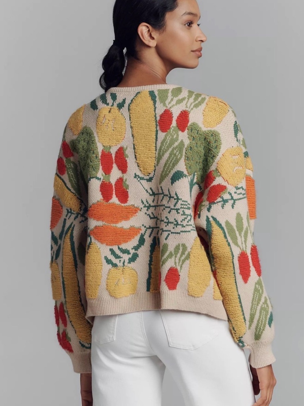 Sold Out! Anthropologie &
Maeve Veggie-Embellished Cardigan Sweater OS - Picture 2 of 2
